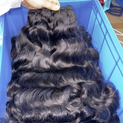 Raw hair 3pcs bundles+closure